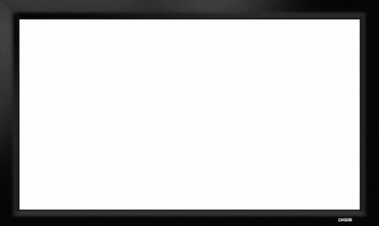 Digis VELVET DSVFS-16932 Экран настенный на раме, формат 16:9, 316", 720x414, рабочая поверхность 700x394, белое матовое полотно, рама 100мм обтянута чёрным бархатом - Звуковое и световое оборудование, музыкальные инструменты.