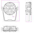 INVOLIGHT LEDSPOT95 - светодиодный прожектор, 9 шт. по 10 Вт RGBWA - Звуковое и световое оборудование, музыкальные инструменты.