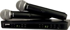 SHURE BLX288E/PG58 M17 -Радиосистема UHF с двумя ручными микрофонами - Звуковое и световое оборудование, музыкальные инструменты.