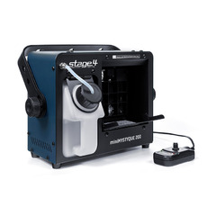 STAGE4 miniMYSTYQUE 200 -Компактный генератор сценического тумана, работающий на жидкости на водной основе. Мощность нагревателя - 200Вт, емкость для жидкости - 1,5л, управление - проводной ПДУ, время нагрева - 70 сек, производительность - 85мᶟ/мин,  - Звуковое и световое оборудование, музыкальные инструменты.