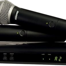 SHURE BLX288E/PG58 M17 -Радиосистема UHF с двумя ручными микрофонами - Звуковое и световое оборудование, музыкальные инструменты.