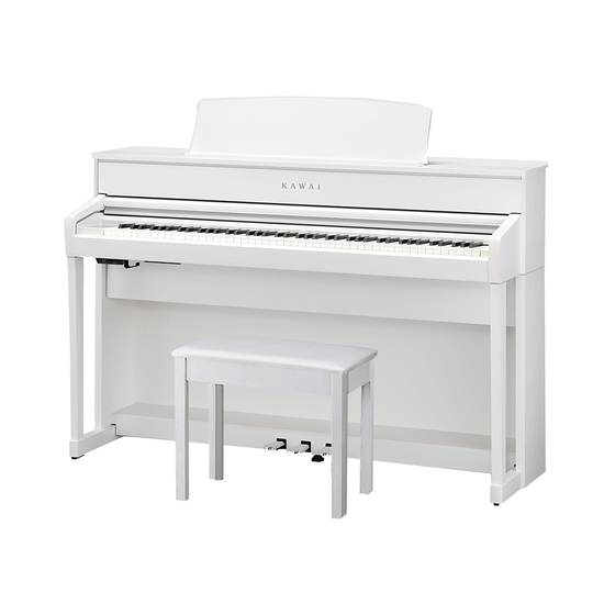 KAWAI CA701 W - цифровое пианино, 88 клавиш, банкетка, механика Grand Feel III, цвет белый матовый - Звуковое и световое оборудование, музыкальные инструменты.